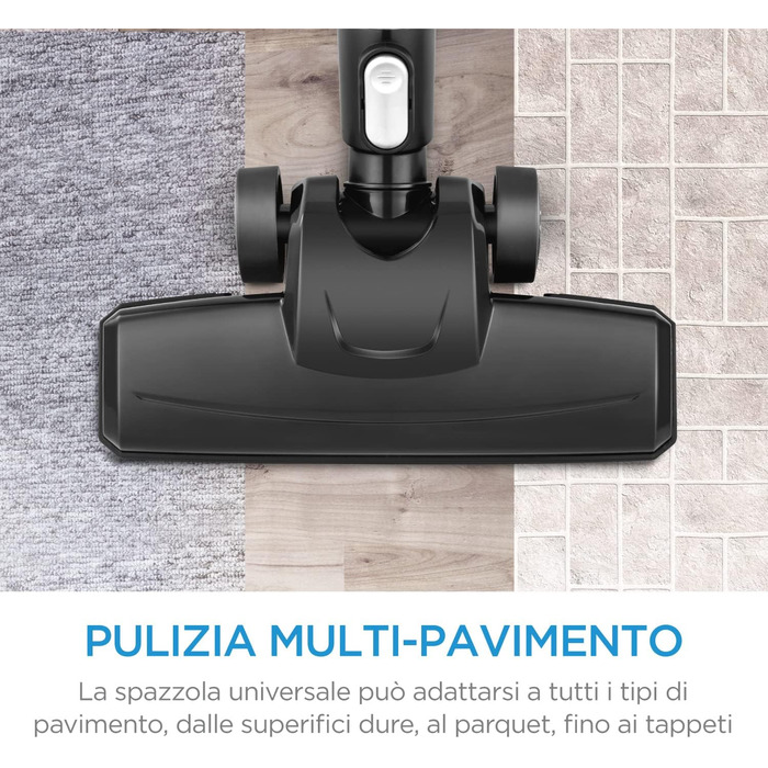 Пилосос Midea MCS2045BR, металевий, з чорним дротом