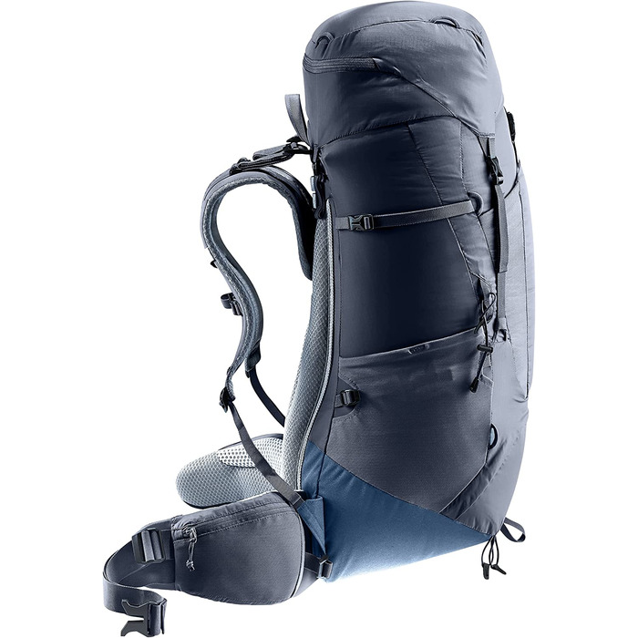 Рюкзак для трекінгу Deuter Aircontact Lite 50+10 л, легкий, чорний-синій