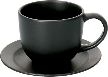 MamboCat Кавовий сервіс Lampart Nero I 18 предметів, для 6 осіб, чорний матовий, сучасний етно-стиль, кераміка