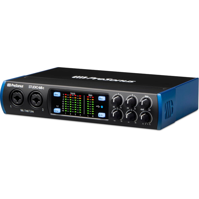 Аудіоінтерфейс PreSonus Studio 24c USB-C для запису, стрімінгу, подкастингу з програмним забезпеченням Studio One Artist та Ableton Live Lite