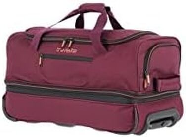 Дорожня сумка на колесах Travelite Basics Duffle L, 98-119 л, червоно-помаранчева (55 см)