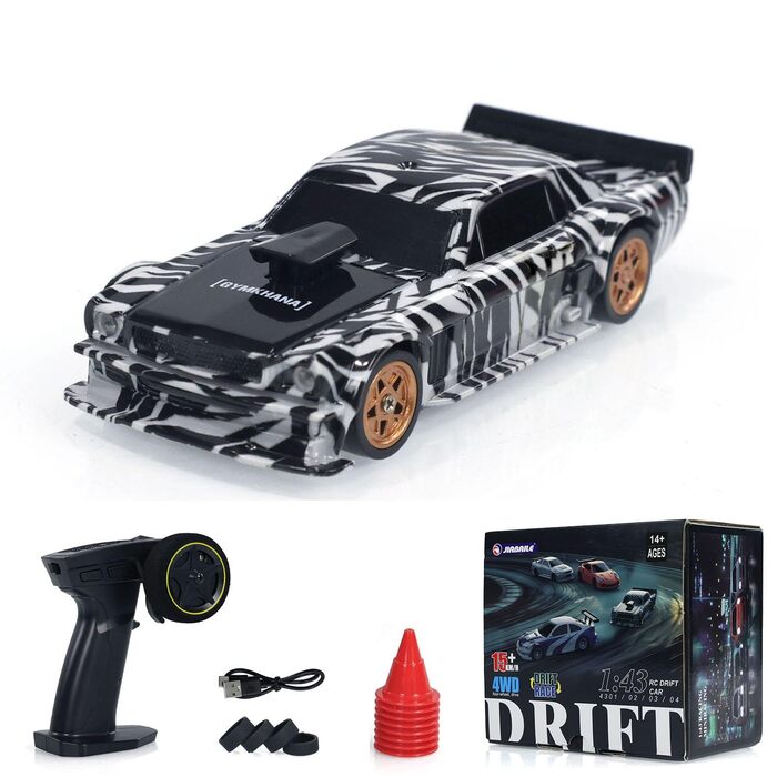 Радіокерований автомобіль Toucan RC Hobby RTR 4x4, 1/43, повнорозмірне керування, висока швидкість - в наявності в Україні