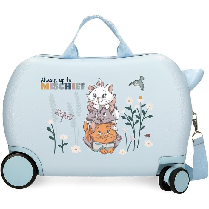 Дитяча валіза Joumma Disney Before The Bloom, синя, 45x31x20 см, жорсткий ABS, 24,6 л, 1,8 кг, 4 колеса, ручна поклажа