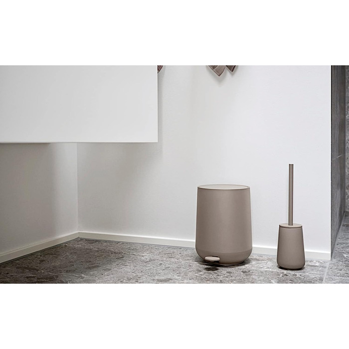 Щітка для унітазу Zone Denmark Nova One, кераміка, з тримачем, Soft-Touch, 37 см, тауп