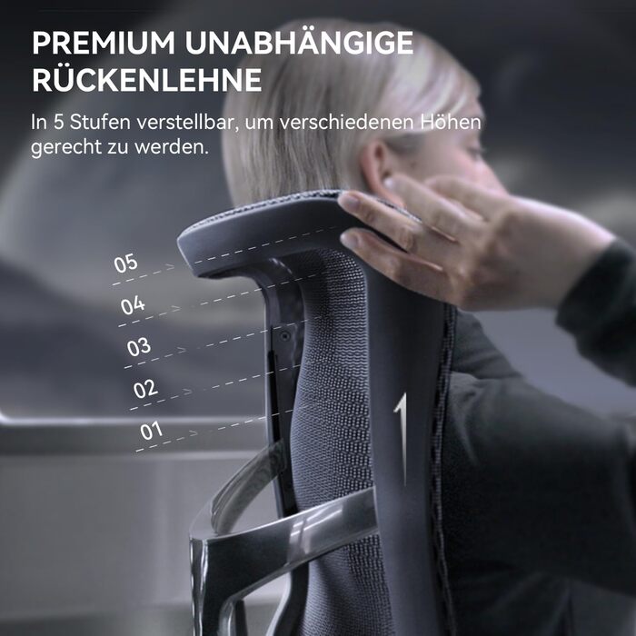 Ергономічне офісне крісло SIHOO Doro S300 black