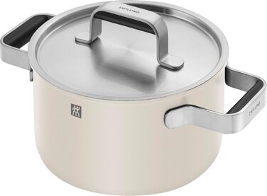 Набір каструль ZWILLING PURE, 5 предметів, з нержавіючої сталі 18/10, керамічне покриття, Stay-Cool ручки, придатний для миття в посудомийній машині, (слонова кістка)