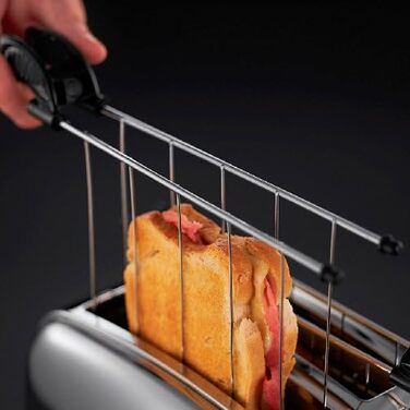 Тостер Russell Hobbs Victory для 2 скибок з насадкою для сендвічів та паніні, нержавіюча сталь, 6 режимів, 1200 Вт