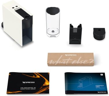 Кавомашина Nespresso Essenza Mini Krups для еспресо та лунго, 19 бар, біла - компактна модель XN1101