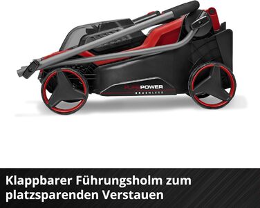 Акумуляторний газонокосарка Einhell City GE-CM 18/30 Li Kit Power X-Change (18 В, ширина косіння 30 см, до 150 м², Brushless, кошик 25 л, висота косіння 30-70 мм, з акумулятором 3.0 Ah + зарядним пристроєм)