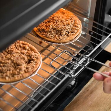 Електрична піч Cecotec Bake&Toast 2300 Black, 23 л, 1500 Вт, до 230°C, 3 режими (гриль, під-нагрів, комбінований), скляна дверцята, таймер 60 хв, піддон для крихт. Чорний колір