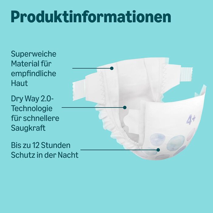 Підгузки By Amazon Ultra Dry розмір 3 (4-9 кг), білі, 172 шт (2 упаковки по 86 шт)