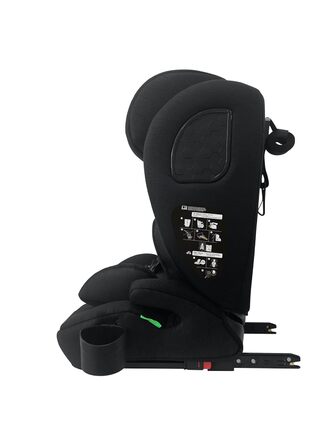 Автокрісло Nania Milano Isofix 76-150 см, 9-36 кг, 15 міс - 12 років, чорно-сіре