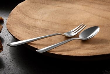 Набір столових приборів ZWILLING Swing, 68 предметів, для 12 персон, нержавіюча сталь 18/10, полірування, придатний для посудомийки, сріблястий