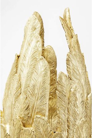 Ваза декоративна Kare Design Feathers золота, 92x35x35 см – сучасний стиль для вітальні