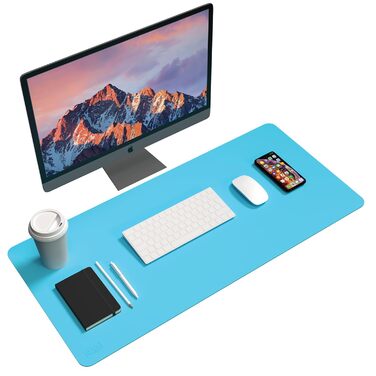 Килимок для миші та клавіатури Black+Decker Loch Ness Mid Size (16x32 дюйми) — захисний настільний organizer з екошкіри для геймінгу та офісу