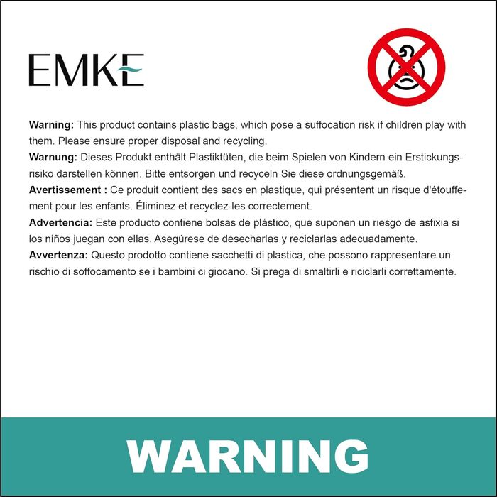 EMKE LED бездротова настільна лампа, біла, USB, диммована, сенсорна, магнітна, знімна, 360° регулювання, для читання, компактна
