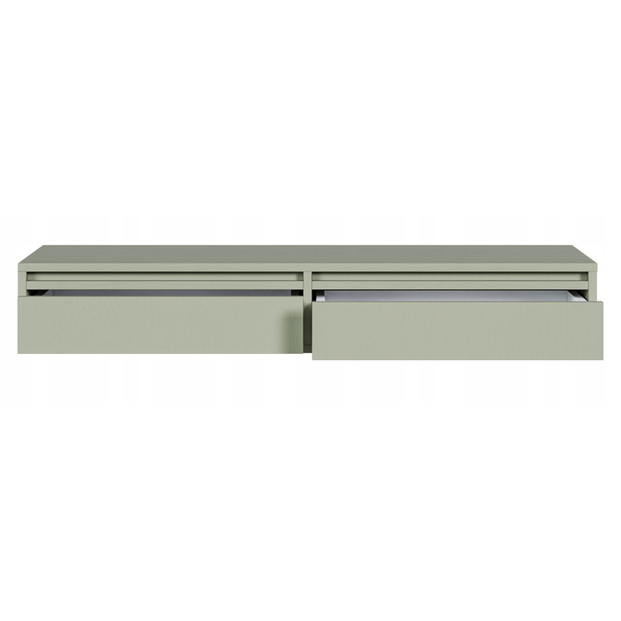 Тумба під умивальник Selsey у матових відтінках зеленого, 110 x 17 x 38,4 см