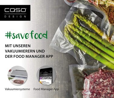 Вакууматор Caso 1385 GourmetVAC 280 з подвійним швом та набором професійних пакетів і рулонів для вакуумування