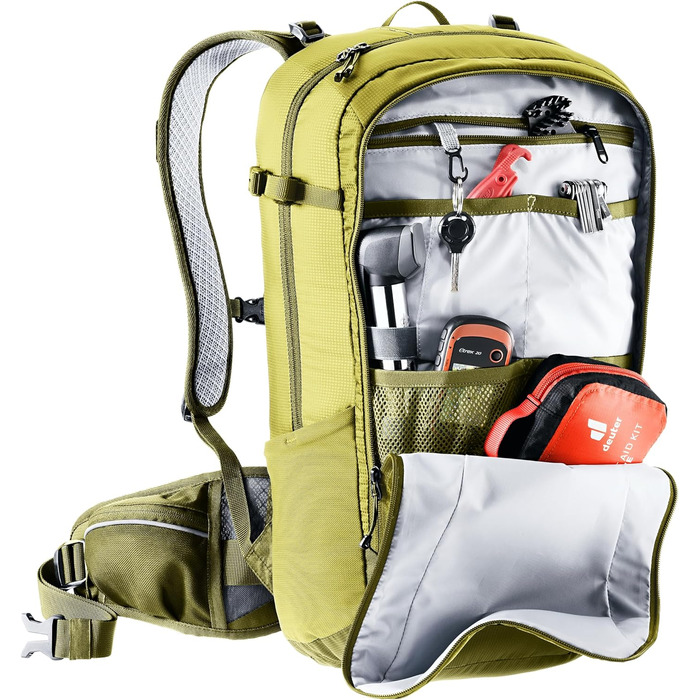 Велосипедний рюкзак Deuter Flyt 20 з протектором, зелений, 20 л