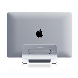 Підставка для ноутбука SODI вертикальна, автоматична, з алюмінію, для MacBook Pro/Air, ноутбуків, планшетів, телефонів (срібна)