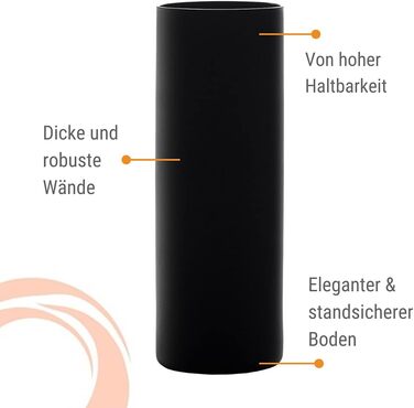 Коктейльні склянки Matte Black для коктейлів Campari Tumblers 320 мл Набір із 6 предметів Чорний Нью-Йоркський бар Stölzle Lausitz