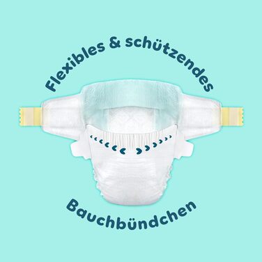 Підгузки Pampers Premium Protection розмір 1 (2-5 кг), пачка 180 шт, на липучках