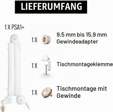 Професійний пантограф RØDE PSA1+ для студійного використання з інноваційною пружинною системою, неопреновим покриттям, синій