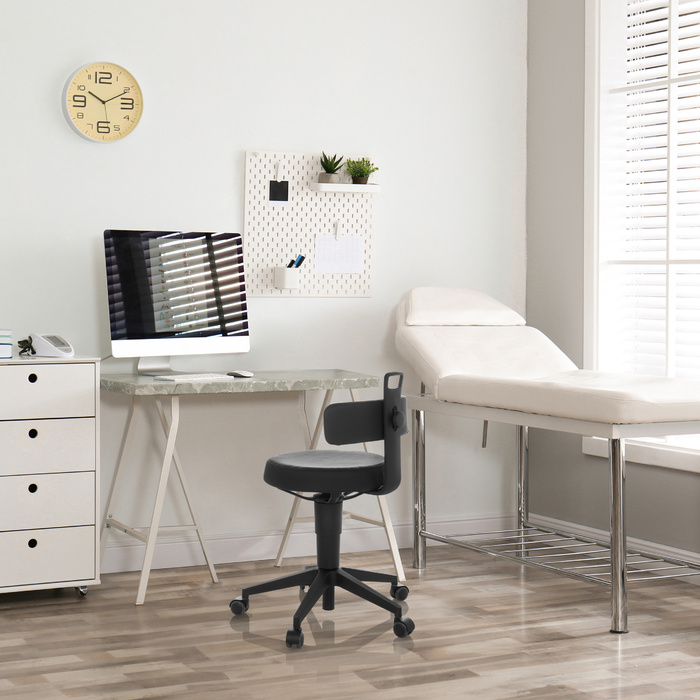 Робочий табурет / балансирне крісло TOP WORK FLEX PU black hjh OFFICE
