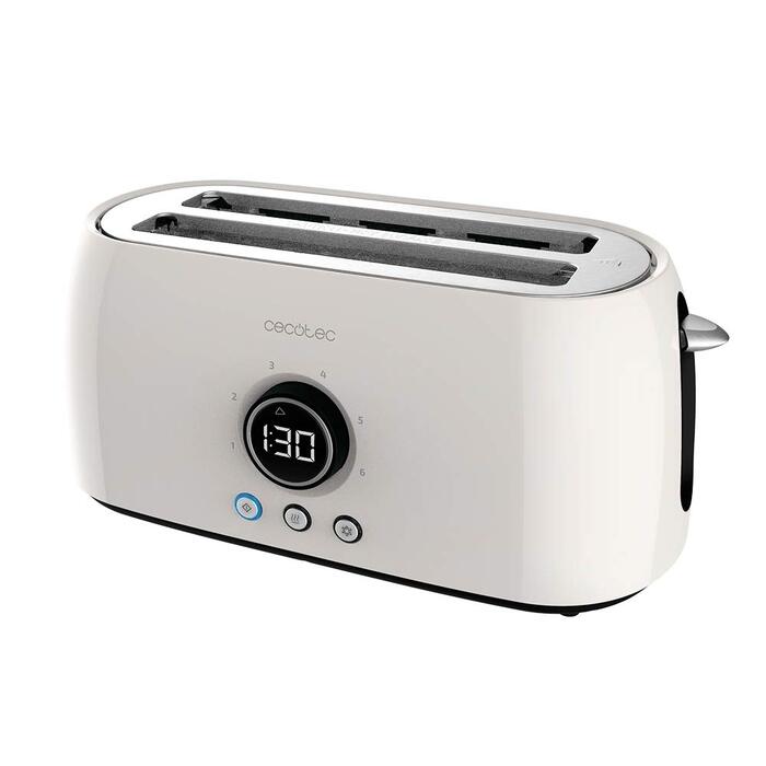 Тостер Cecotec ClassicToast 15000 Yellow Extra Double 1500 Вт, на 4 тости, з широкими слотами, 3 функції, LED-підсвітка, бежевий