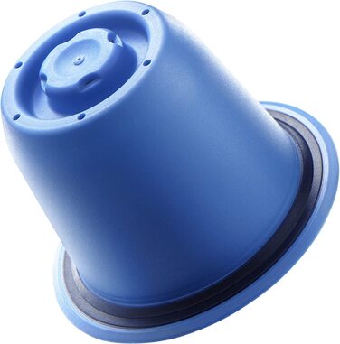 Bluecup багаторазові капсули для кави, сумісні з кавомашинами Nespresso (оригінал), набір з 6 капсул, багаторазові, для кавоварок