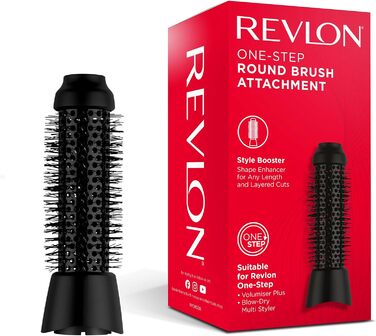 Насадка-щітка Revlon One-Step, кругла, чорна, для укладки волосся