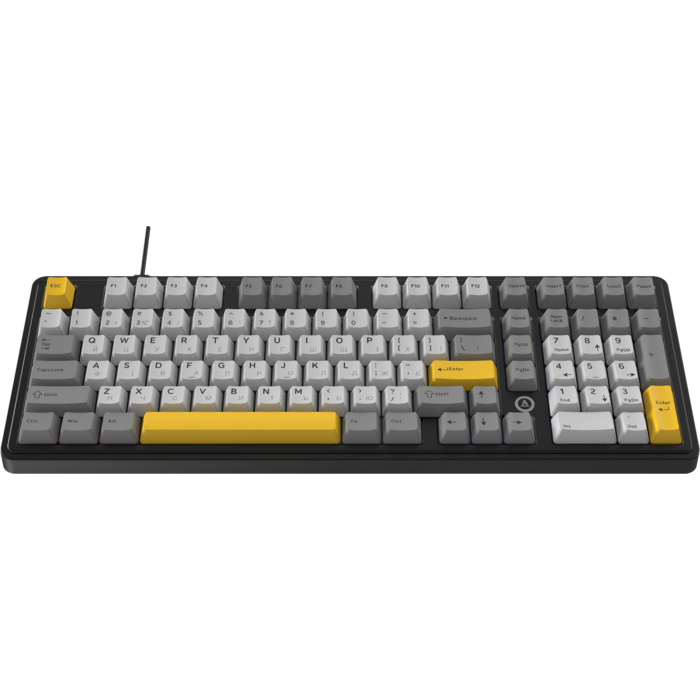 Дротова магнітна клавіатура Ajazz AK980 MAX Magnetic switches Black Grey Yellow (AK980-MAX-M-BGY)