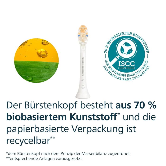Смінні насадки для електричної зубної щітки Philips Sonicare A3 Premium All-in-One, білі, 6 шт, HX9096/87