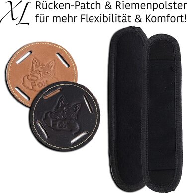 Фартух із буйволячої шкіри для грилю та кухні Black Forest Fox® ROUGH SET з тримачем для напоїв Holly Holster (для пляшок, банок, чорний)