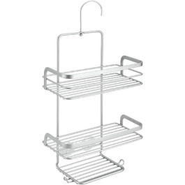 Полиця для душу METALTEX Viva, 4 яруси, імітація нержавіючої сталі, 23x12x38-47 см