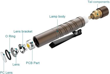 Ліхтарик OLIGHT I3T Mini LED 180 люмен, 60 м, водонепроникний IPX8, компактний, на AAA батарейці, для кемпінгу, полювання, outdoor та екстрених ситуацій (чорний)
