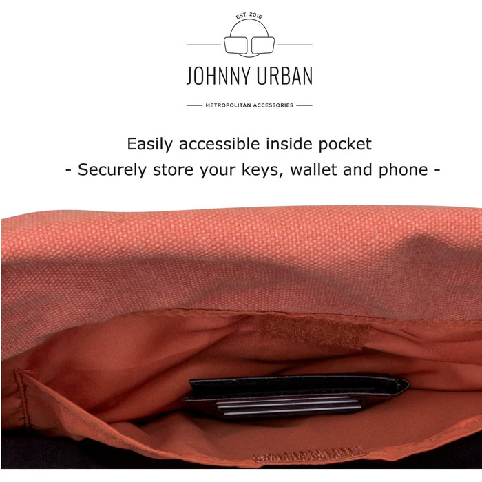 Рюкзак Johnny Urban Rolltop Adam Large для жінок і чоловіків, водостійкий, 16