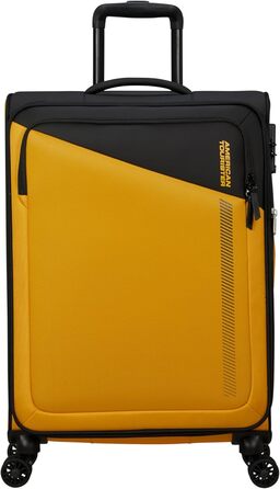Валіза American Tourister Daring Dash Spinner M, розширювана, 67/75 л, 66.5 см, чорна/жовта