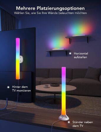 Розумна підсвітка для телевізора Govee RGBIC LED TV Lightbars з подвійними світлодіодами, для ТВ 45-70 дюймів, білий