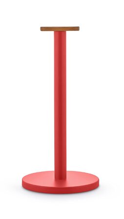 Тримач для паперових рушників Alessi Mattina BG05 R, сталь з епоксидним покриттям та бамбуком, червоний
