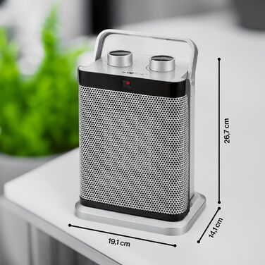 Керамічний обігрівач Clatronic HL 3631, 2000Вт/1500Вт, осцилюючий, 7 режимів, енергозберігаючий