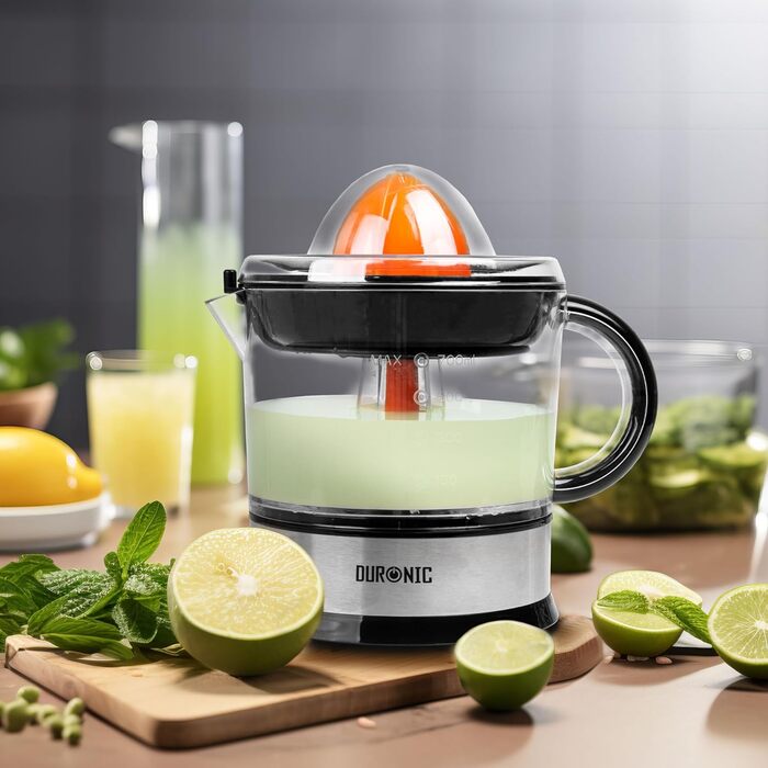 Електрична соковитискачка Duronic Saftpresse 600W, 400мл, з нержавіючої сталі, для цитрусових (апельсини, лимони)