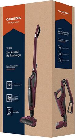 Пилосос ручний Grundig VCH 9930 2-в-1, акумуляторний, 14,4 В, фіолетовий