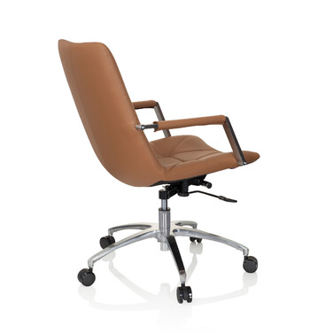 Офісне крісло / поворотне крісло SARANTO II Штучна шкіра Camel Brown hjh OFFICE