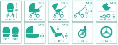 Дитячий візок 2в1 Bebetto Flavio Premium Class Stella 04