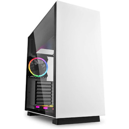 Корпус для ПК Sharkoon Pure Steel білий з RGB підсвічуванням