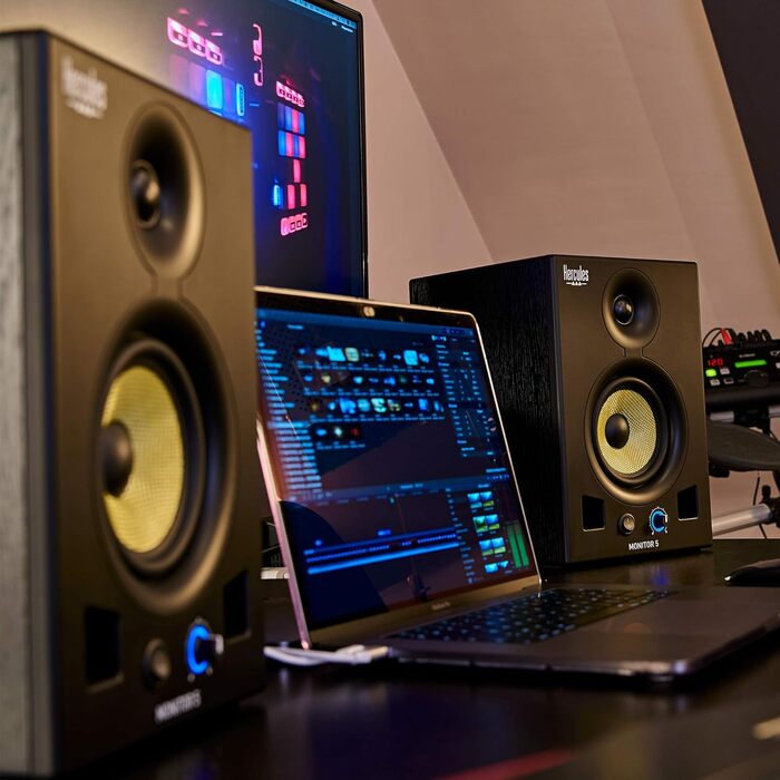 Hercules DJ Monitor 5 – Активні DJ колонки 80 Вт з басом, для ді-джеїв та меломанів