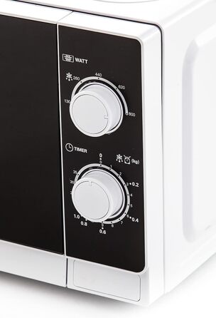 Мікрохвильова піч Sharp R200WW 20 л, 800 Вт, 5 режимів, таймер, розморожування, біла
