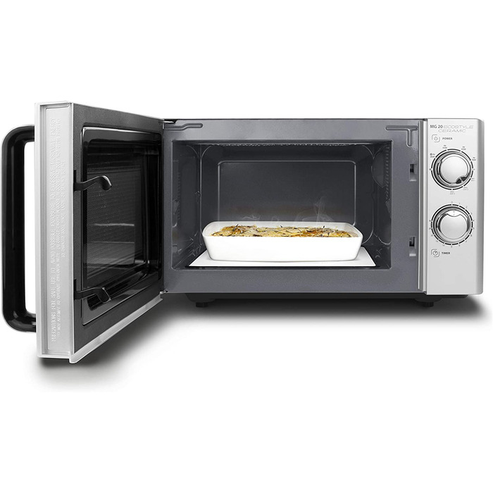 Мікрохвильова піч з грилем CASO MG 20 Ecostyle Ceramic, 20 л, керамічне дно, двоярусне приготування, сучасний дизайн