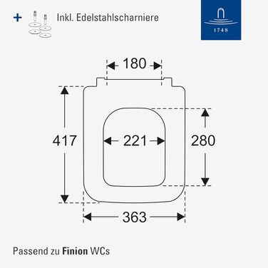 Сидіння для унітаза Villeroy & Boch Subway D-подібне, з мікроліфтом SoftClose, білий глянцевий (Alpin), Duroplast, 9M55S101